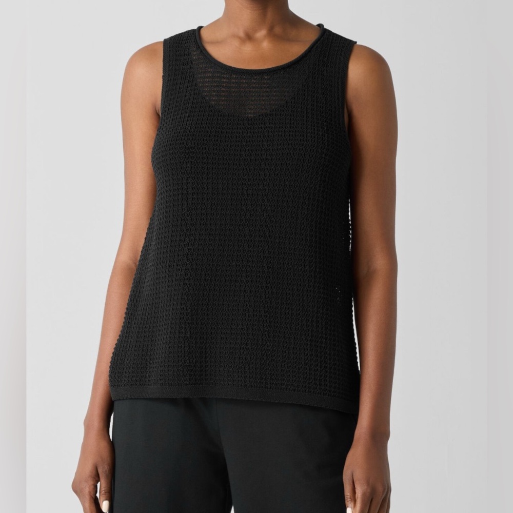 Eileen Fisher dark green Knit Top, size XL, EUC